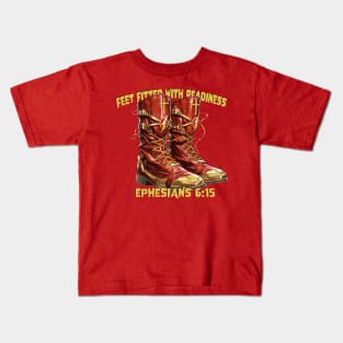 Armor Of God, Feet Fitted with Readiness, The Flash, DC Comics Kids T-Shirt